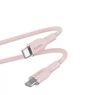 Pozostałe akcesoria do telefonów - PURO ICON Soft Cable – Kabel USB-C do Lightning certyfikat MFi 1.5 m (Dusty Pink) - miniaturka - grafika 1