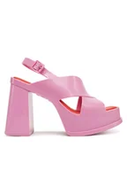 Sandały damskie - Melissa Sandały Melissa Dance Heel Ad M 35908 Różowy - miniaturka - grafika 1