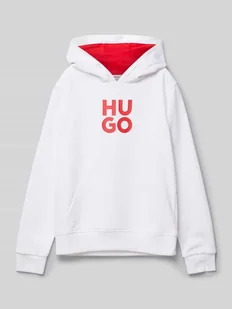 Bluza z kapturem z nadrukiem z logo - Swetry dla chłopców - miniaturka - grafika 1