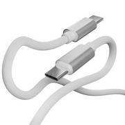 Kable USB - HQCABLE HQCABLE Kabel USB Typ-C USB Typ-C HQCABLE 1 m CC-10 WHITE CC-10 WHITE - miniaturka - grafika 1