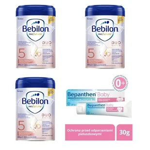 Zestaw 3x Bebilon 5 Profutura DUOBIOTIK + Bepanthen Baby 30g - Mleko modyfikowane - miniaturka - grafika 1