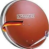 Anteny TV - SCHWAIGER System satelitarny 4647 ceglany 75 cm antena aluminiowa - miniaturka - grafika 1