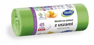 Stella Zielone Worki Śmieci Z Uszami 45l 20szt - Worki na śmieci - miniaturka - grafika 1