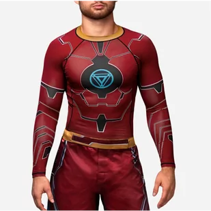 Hayabusa Rashguard Marvel Iron Man Długi Rękaw Black - Kimona, stroje i obuwie - miniaturka - grafika 1