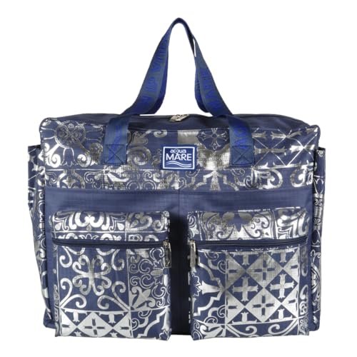 Aqua di Mare Damska torba plażowa 22756, granatowa, niebieski morski