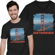 Koszulki męskie - Koszulka San Francisco Golden Gate Stany Zjednoczone Most USA Ameryka - miniaturka - grafika 1