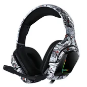 Słuchawki - ONIKUMA K20 LED czarne - miniaturka - grafika 1