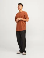Koszulki męskie - Jack & Jones Koszulka "Basher" w kolorze karmelowym - miniaturka - grafika 1