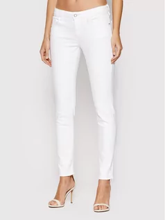 Spodnie damskie - Guess Jeansy W2GA99 D2G6R Biały Skinny Fit - grafika 1