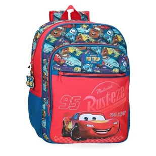 Joumma Disney Cars RD Trip Plecak szkolny 30x38x12 cm Poliester 13,68l Czerwony, Czerwone, plecak szkolny - Plecaki szkolne i tornistry - miniaturka - grafika 1