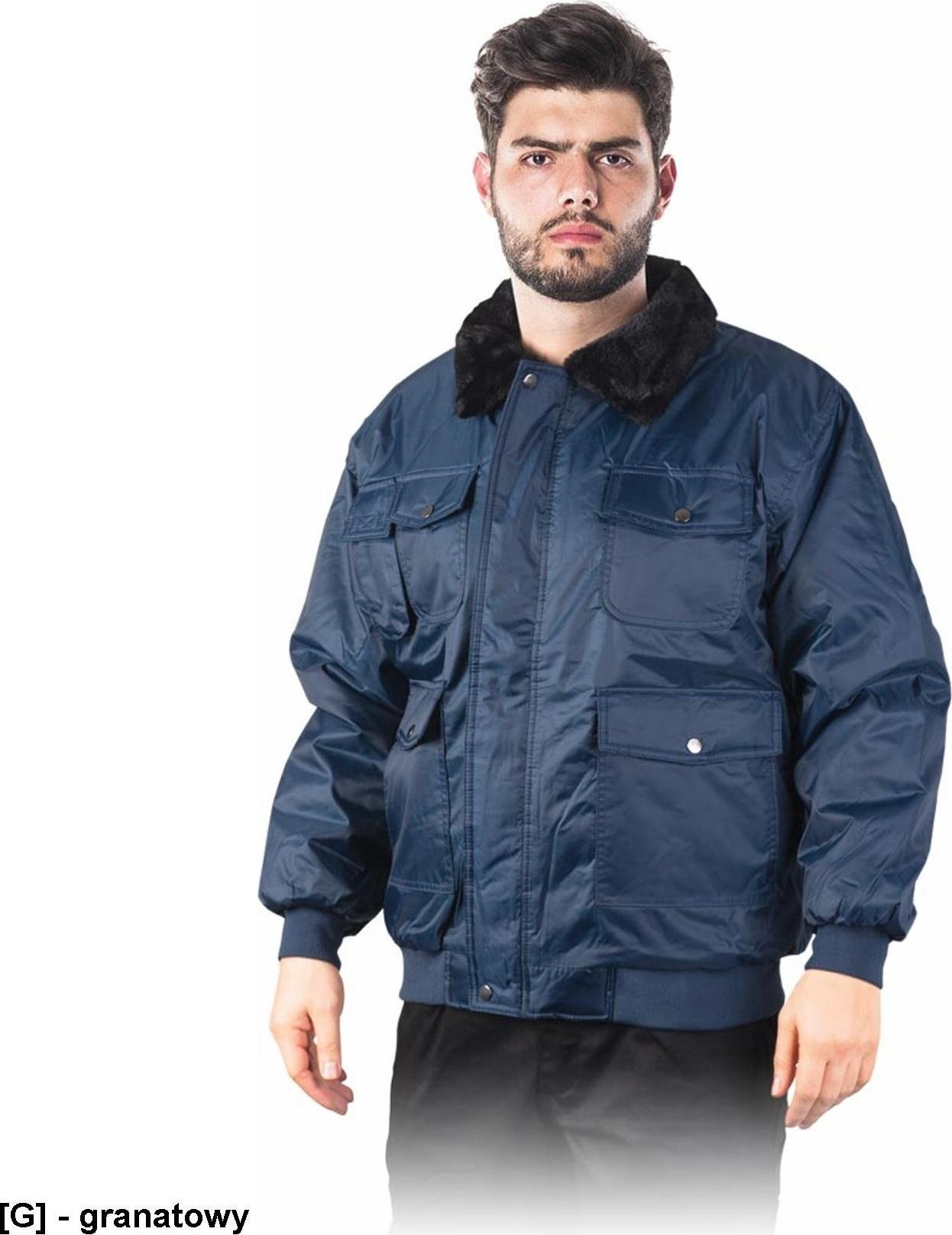 R.E.I.S. BOMBER - kurtka - granatowy L