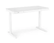 Biurka - Biurko białe B52 z funkcją regulacji wysokości, bezprzewodowe ładowanie, port USB - miniaturka - grafika 1