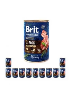 Brit Premium By Nature Puszka Wieprzowina z Tchawicą 400g - Mokra karma dla psów - miniaturka - grafika 2