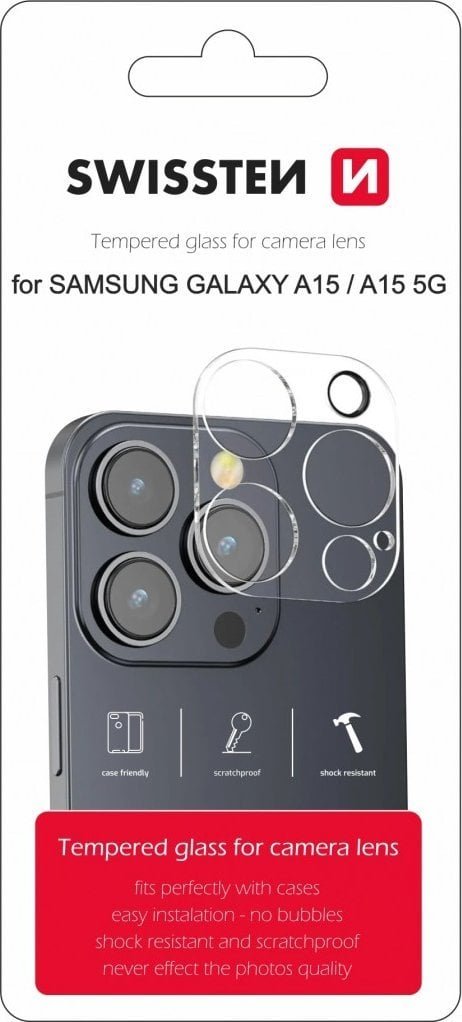 Swissten Swissten Rūdīts Aizsargstikls kameras objektīvam Samsung Galaxy A15 / A15 5G