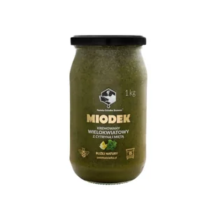Miodek z cytryną i miętą 1 kg Pasieka Dziadka Brunona - Miód - miniaturka - grafika 1