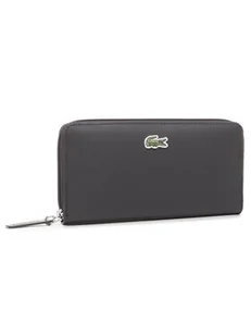 Lacoste Duży Portfel Damski L Zip Wallet NF2900PO Czarny - Portfele - miniaturka - grafika 1