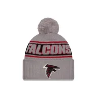 Czapki damskie - New Era Atlanta Falcons NFL 2024 Sideline Sport Knit Szary Czapka z Pomponem - One-Size - miniaturka - grafika 1