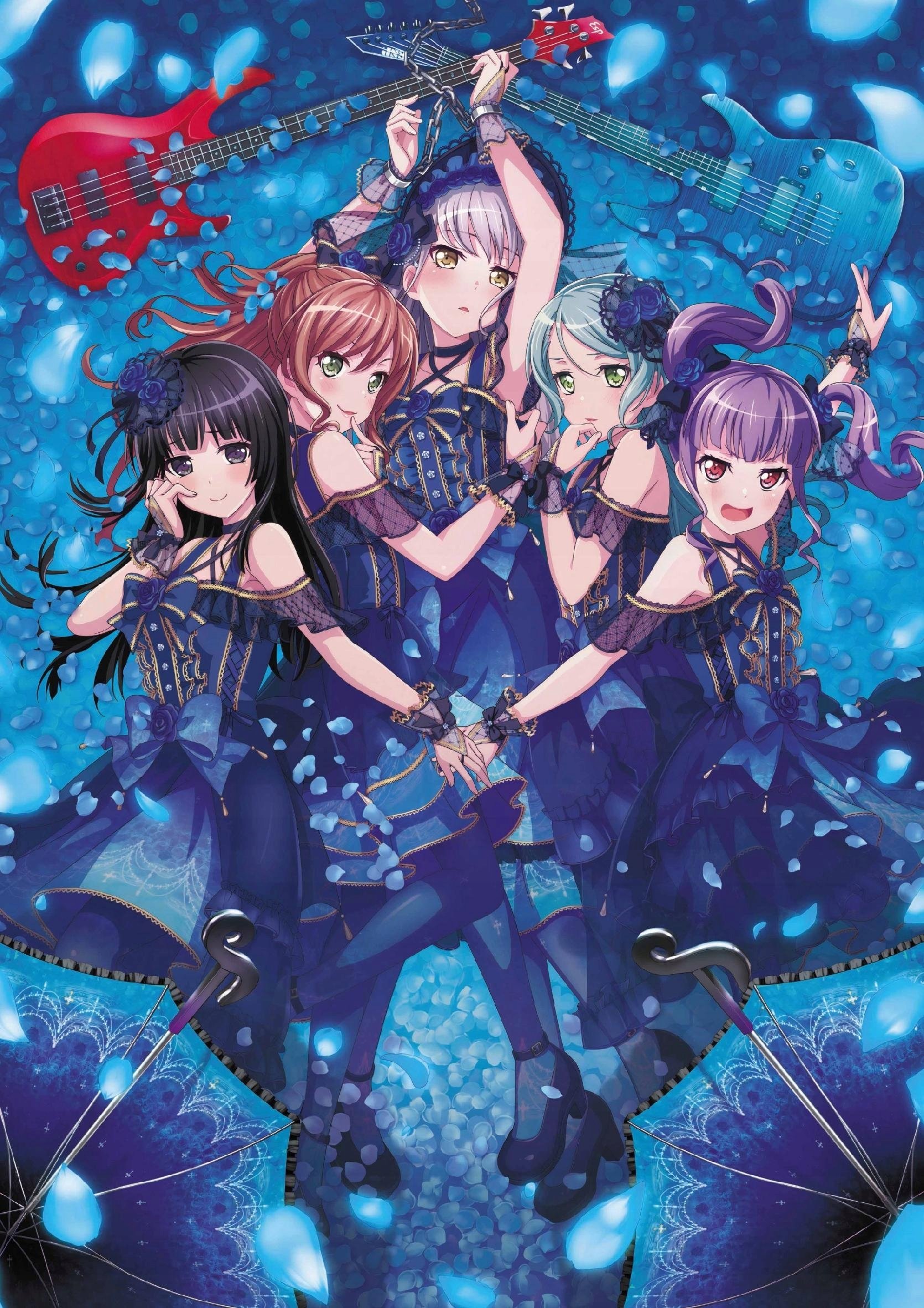 Plakat A1 anime gra BanG Dream! Girls Band Party!