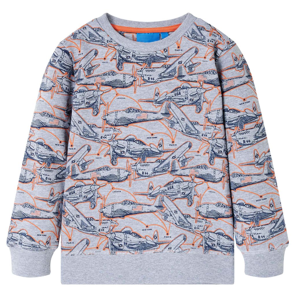 Bluza dziecięca, szary melanż, 128