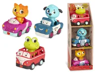 Chodziki - Zestaw miękkich autek sensorycznych do rączki Light Up Cars B.toys - miniaturka - grafika 1