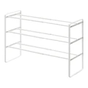 Szafki na buty - Biała półka regulowana na buty z 3 poziomami YAMAZAKI Maebashi - miniaturka - grafika 1