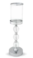 Świeczniki - Świecznik Kryształowy Srebrny h:41 - miniaturka - grafika 1