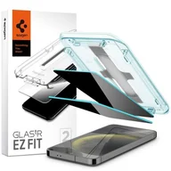 Szkła hartowane na telefon - Spigen GLAS.TR EZ FIT Privacy 2-Pack - Szkło hartowane z filtrem prywatyzującym do Samsung Galaxy S24 2 szt - miniaturka - grafika 1