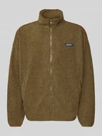 Kurtki męskie - Kurtka polarowa ze stójką i detalem z logo - miniaturka - grafika 1