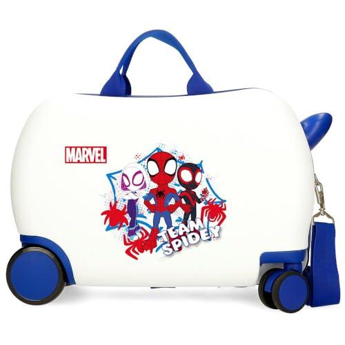 Joumma Marvel Spidey Team walizka dziecięca niebieska 45 x 31 x 20 cm twardy ABS 24,6 l 1,8 kg 4 koła bagaż podręczny, Niebieski, walizka dziecięca