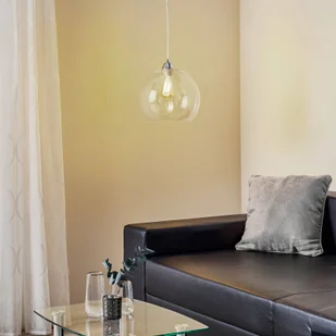 SOLLUX LIGHTING Lampa wisząca Colour, szklany klosz przezroczysty - Lampy sufitowe - miniaturka - grafika 2