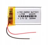 Ładowarki i akumulatory - Akumulator Li-Poly 300Mah 3.7V 402035 - miniaturka - grafika 1