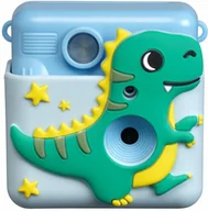 Zabawki interaktywne dla dzieci - Denver KPC-1363 Kinder Sofortbild-Kamera Dino blau - miniaturka - grafika 1