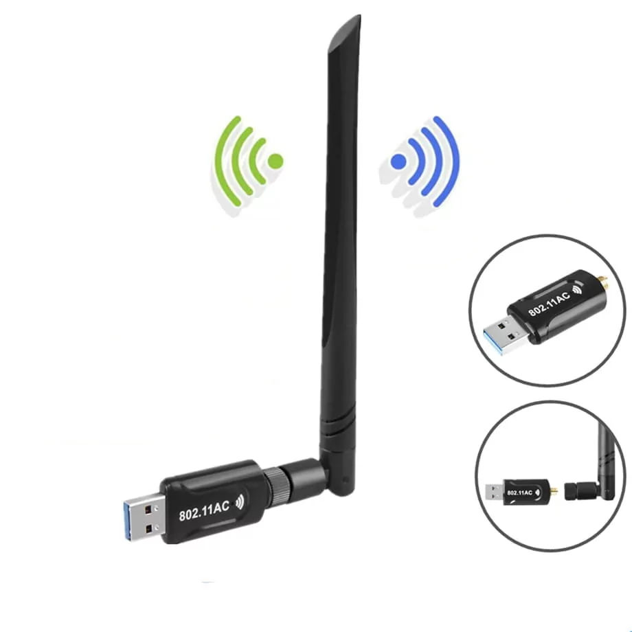 Dwuzakresowa Karta Sieciowa Adapter WiFi na USB 3.0 AC-1200Mbps