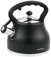 Czajniki na gaz - Czarny matowy czajnik z gwizdkiem 2,7L L5-A87 - miniaturka - grafika 1