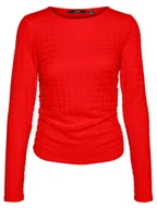 Bluzki damskie - Vero Moda Bluzka w kolorze czerwonym - miniaturka - grafika 1