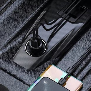 Baseus S-16 Transmiter FM Bluetooth 5.0 2x USB ładowarka samochodowa AUX MP3 TF micro SD 3,1 A czarny (CCTM-E01) - Ładowarki samochodowe - miniaturka - grafika 6