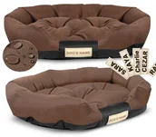 Legowiska dla psów - Legowisko dla psa 130x105 cm wodoodporne brązowe XXL - miniaturka - grafika 1