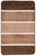 Dywaniki łazienkowe - Stylowy antypoślizgowy brązowy chodniczek łazienkowy P3-Z27 - miniaturka - grafika 1
