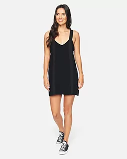 Sukienki - Hurley Damska sukienka W Jenna czarny czarny S CQ2522 - grafika 1