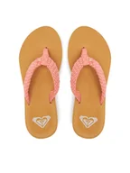 Klapki i japonki damskie - Roxy Japonki ARJL101166 Koralowy - miniaturka - grafika 1