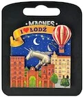 Magnesy - Magnes I love Poland Łodż ILP-MAG-C-LOD-34 - miniaturka - grafika 1