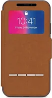 Etui i futerały do telefonów - Moshi Moshi Sensecover - Etui Z Klapką Dotykową Iphone X caramel Brown - miniaturka - grafika 1