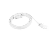 Patchcordy - Lanberg PATCHCORD KAT.5E PŁASKI 5M biały fluke passed PCUF5-10CC-0500-W - miniaturka - grafika 1