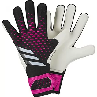 Rękawiczki - adidas Unisex Goalkeeper rękawiczki (W/O Fingersave) Pred Gl COM, czarny/biały/Team Shock Pink, HN3342, rozmiar 8- - grafika 1
