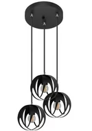 Lampy sufitowe - Lampex Molly lampa wisząca 3-punktowa czarna LPX0097/3P - miniaturka - grafika 1