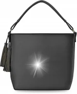 Torby i wózki na zakupy - Torba Damska Miejska Duża Torebka Pojemna SHOPPER Z Kieszonkami A4 - miniaturka - grafika 1