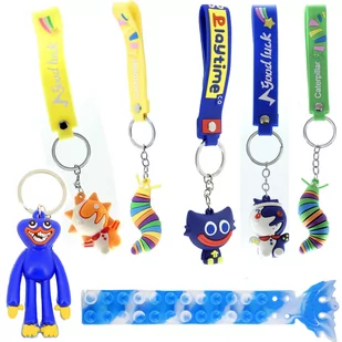 7X ZESTAW HUGGY WUGGY POPIT SQUIDOPOP SQUID BRELOK - Zabawki sensoryczne - miniaturka - grafika 1
