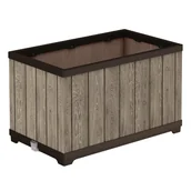 Donice - Donica plastikowa Deco Ashwood 76x45.5x45.5 cm brązowa Keter - miniaturka - grafika 1