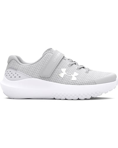 Under Armour Chłopięce buty do biegania UA Bps Surge 4 Ac, Halo Gray White Iridescent, 32 EU