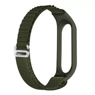 Akcesoria do smartwatchy - opaska pasek bransoleta NYLON PRO Xiaomi Mi Band 7 ARMY GREEN - miniaturka - grafika 1